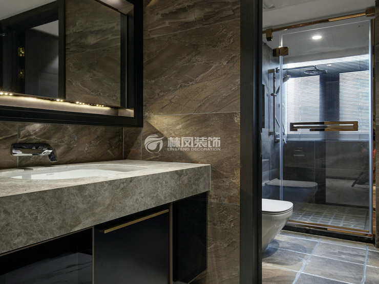 萬科圣豐翡翠之光140㎡干濕分離設(shè)計(jì)衛(wèi)生間裝修效果圖