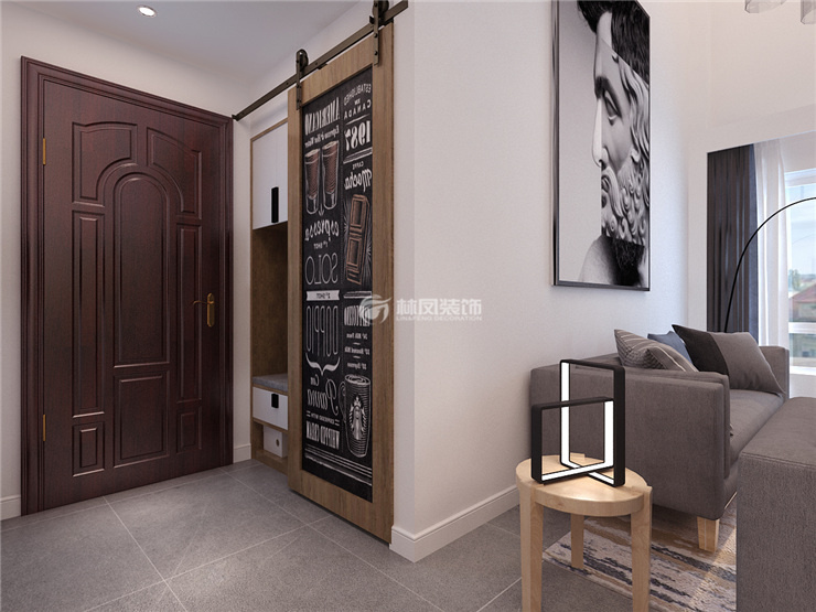 玄關(guān)鞋柜吊柜門設(shè)計(jì)裝修效果圖