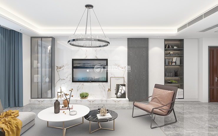 北歐風(fēng)格電視背景墻設(shè)計(jì)裝修效果圖