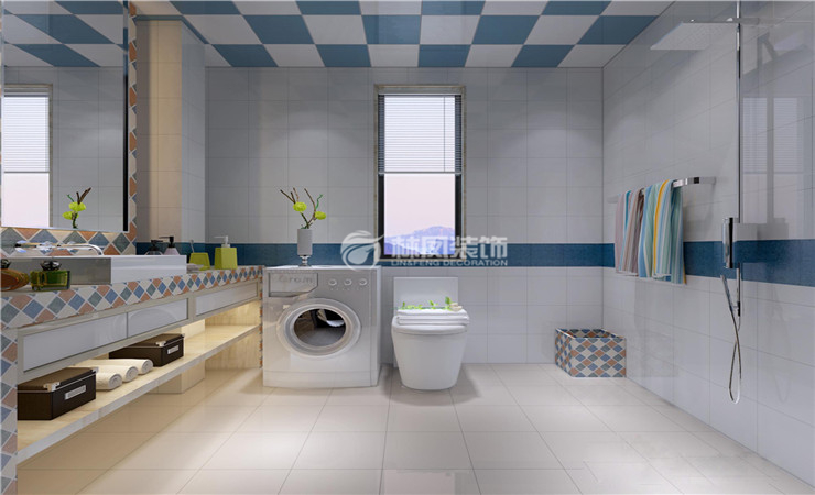 現(xiàn)代風(fēng)格衛(wèi)生間拖把池設(shè)計裝修效果圖