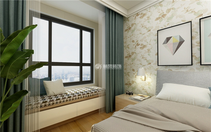 臥室飄窗榻榻米設(shè)計裝修效果圖