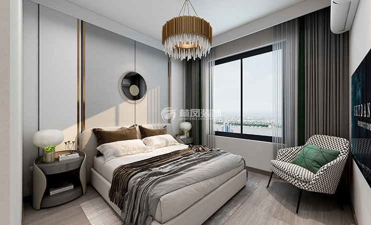 輕奢風(fēng)格臥室隔音設(shè)計(jì)裝修效果圖