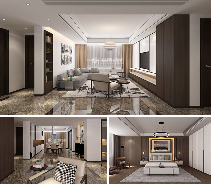 中糧花熙祥云166平現(xiàn)代風(fēng)格裝修效果圖