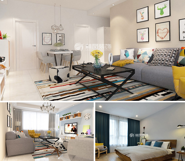 雷凱鉑庭111平北歐風(fēng)格裝修效果圖