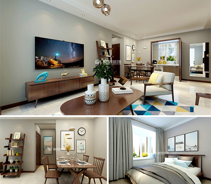 萬象宸光116平混搭風(fēng)格裝修效果圖