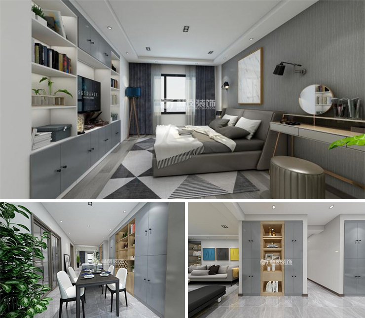 越秀星匯云錦157平現(xiàn)代風格裝修效果圖