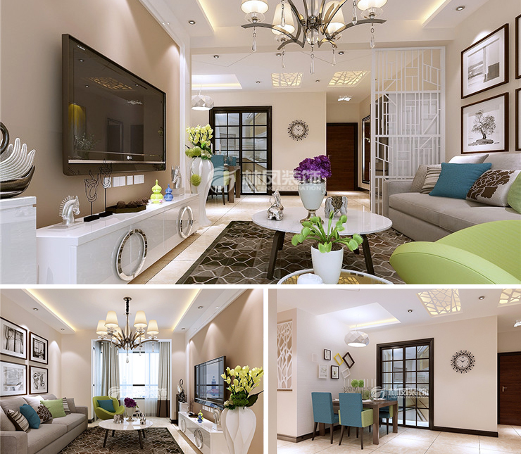 恒大濱江左岸140平現(xiàn)代風(fēng)格裝修效果圖 