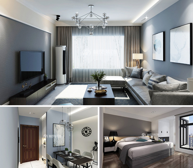 萬錦香樟樹云墅125平混搭風(fēng)格裝修效果圖