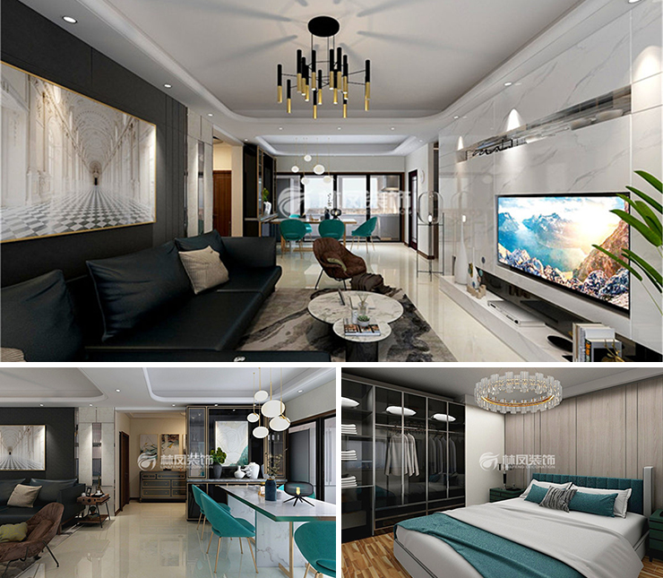 萬(wàn)科千山府125平現(xiàn)代風(fēng)格裝修效果圖