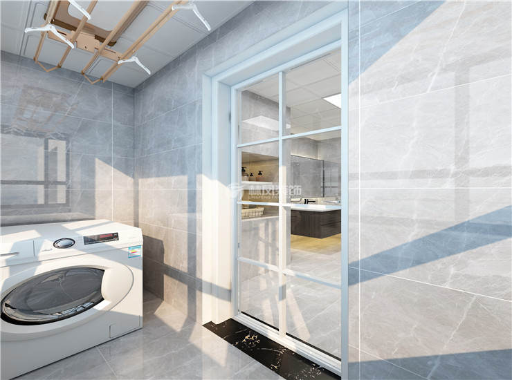 洗衣機(jī)放陽臺設(shè)計裝修效果圖