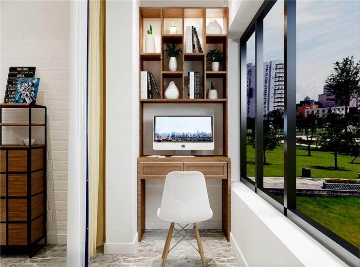 北歐風(fēng)格陽臺擴(kuò)入客廳后裝修效果圖