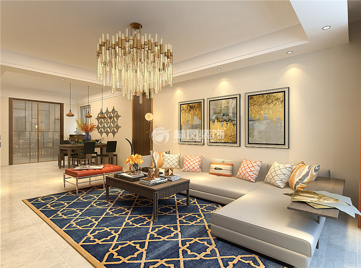 美式風(fēng)格客廳裝修效果圖