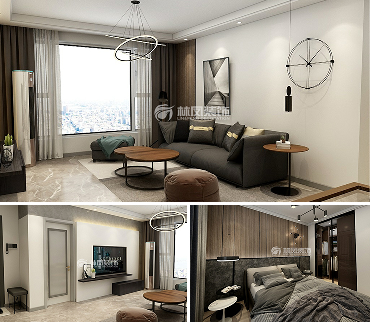 其仕和悅 103平 現(xiàn)代簡約風(fēng)格裝修效果圖