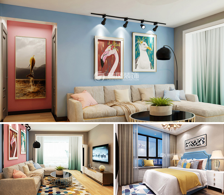 融創(chuàng)城 103平 現(xiàn)代簡約風(fēng)格裝修效果圖