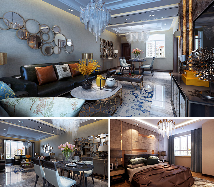 金地?悅城大境 117平 現(xiàn)代簡約風(fēng)格裝修效果圖